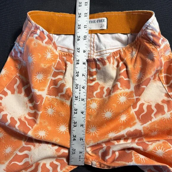 Rare Free People Printed Penny Pull-On Flares Sz 25 - Picture 10 of 15